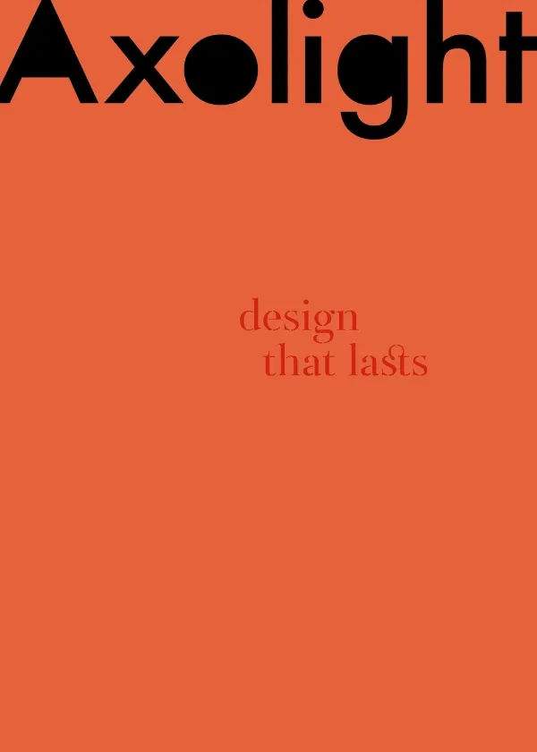 Coperta catalogului AXOLIGHT - Design that lasts