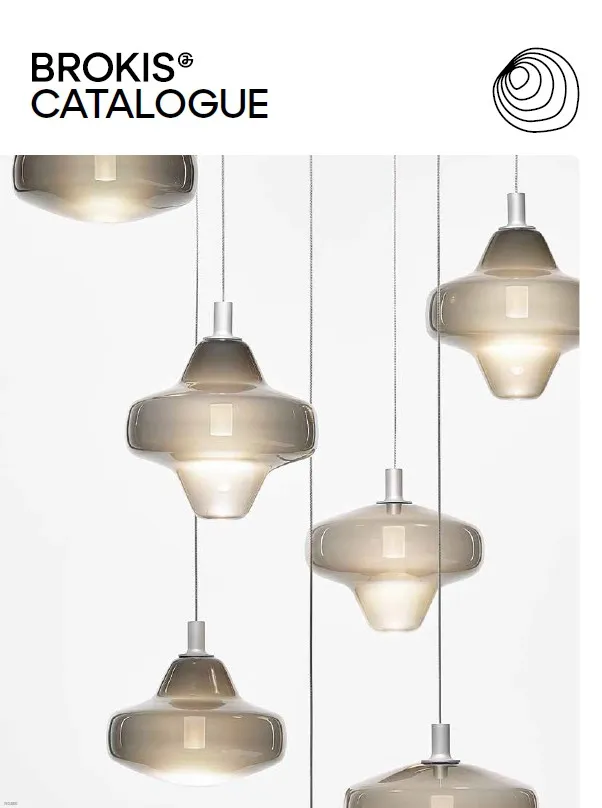 Coperta catalogului Brokis viziune contemporană asupra iluminatului