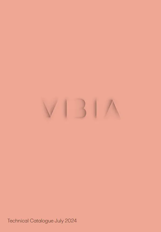 Coperta catalogului Tehnic Vibia 2024 - Inovație și Design în Iluminat